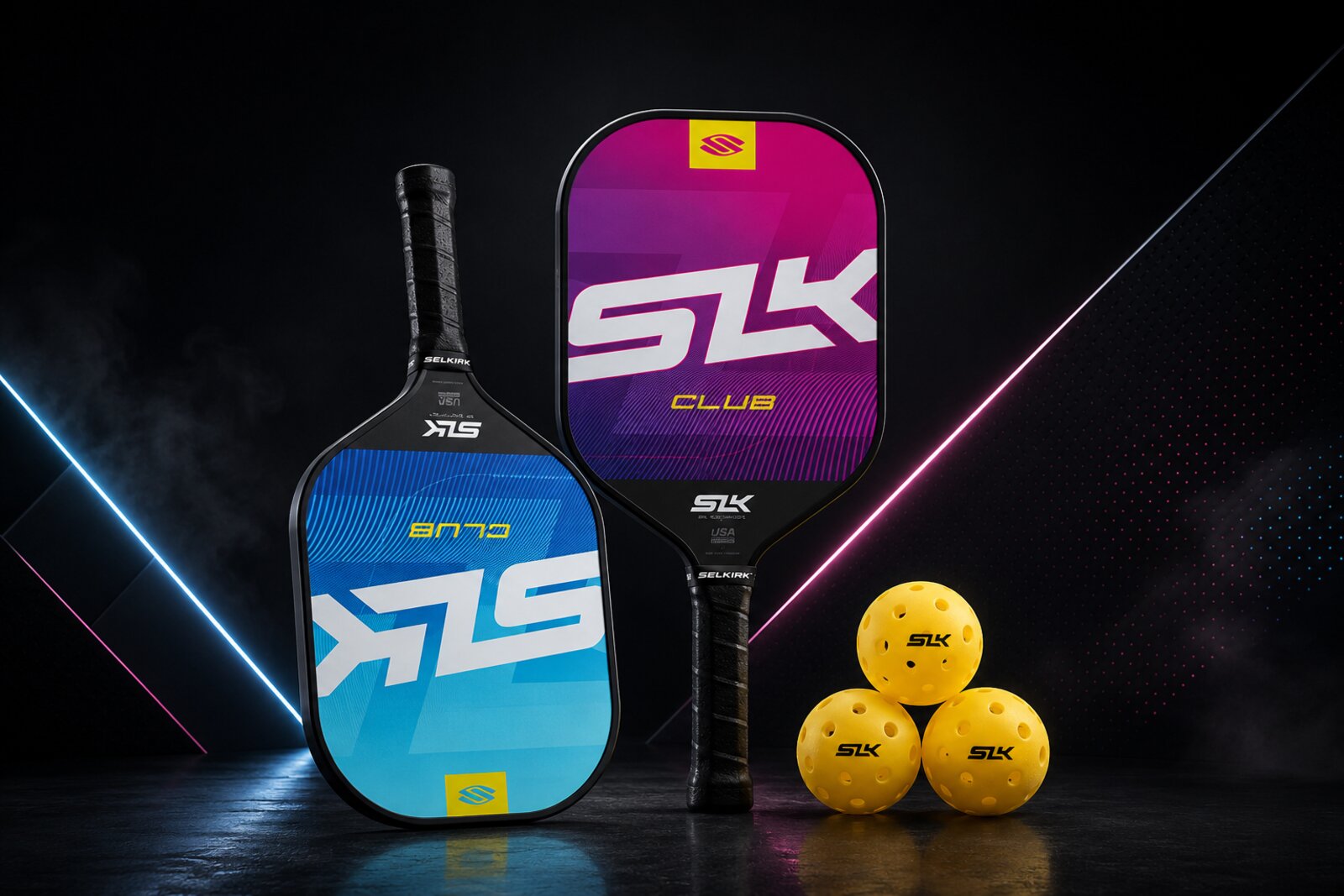 Selkirk SLK Club Pickleball Set — 2 paddles, 3 balls